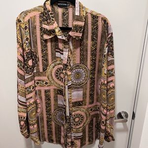 Oversized Light  Button Down